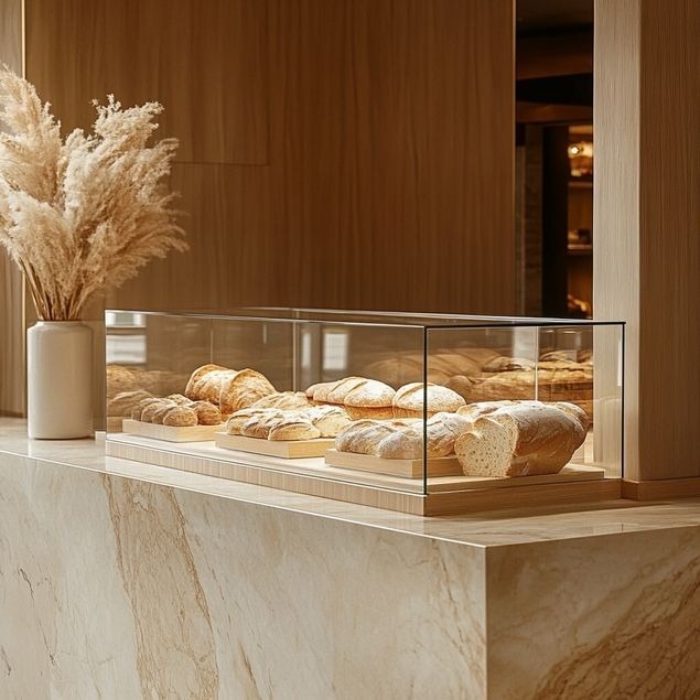 Glasvitrinen für Bäckereien